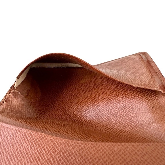 Authentic Louis Vuitton Brown Monogram Leather Pocket Organizer Card Holder - Picture 7 of 13